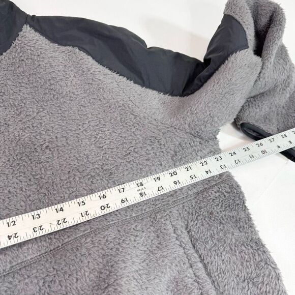 Outerknown Jacket Mens 1/4 Zip Sherpa Skyline Fleece Pullover Gray Medium new - Picture 7 of 10